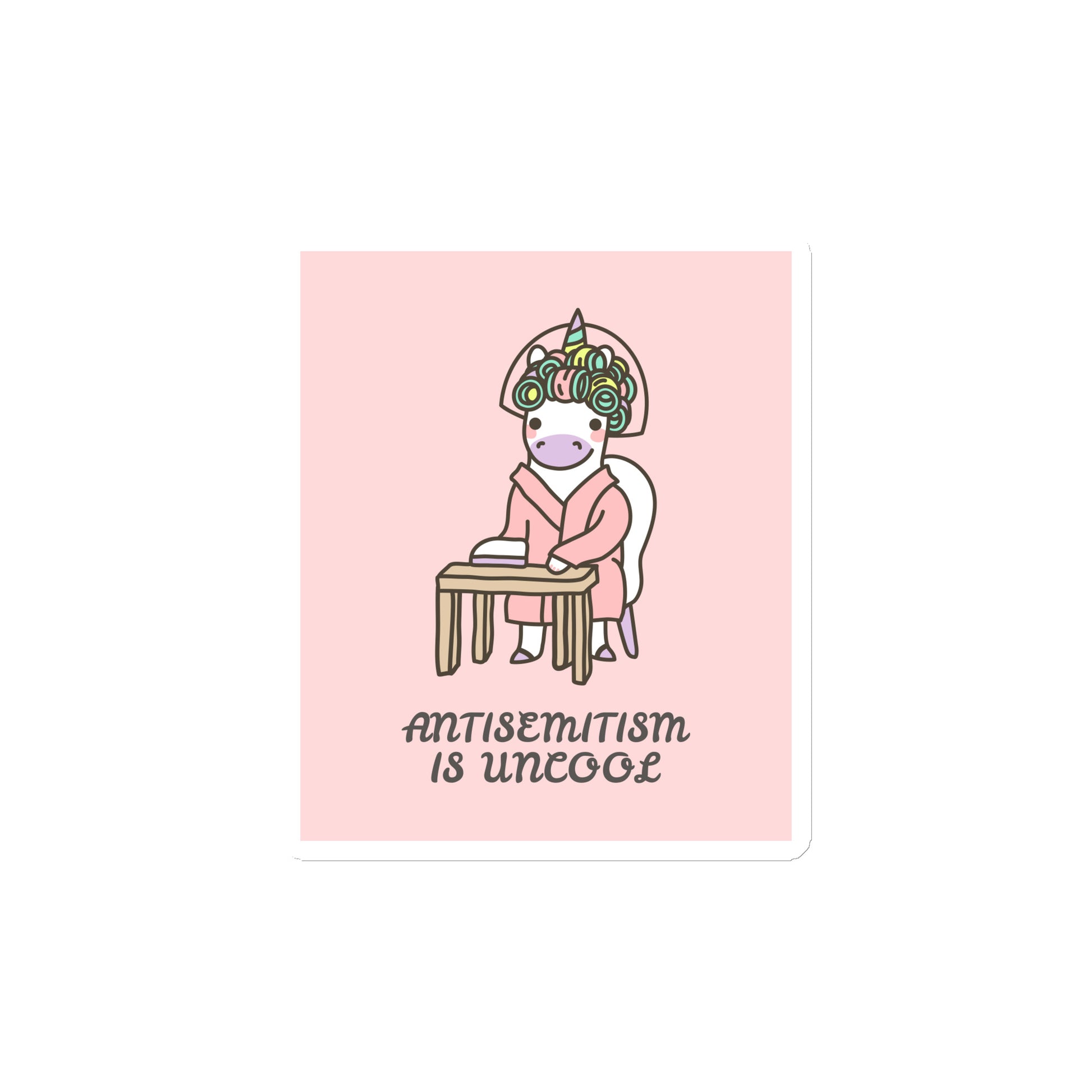 Unicorn Antisemitism Is Uncool | Die-Cut Magnet