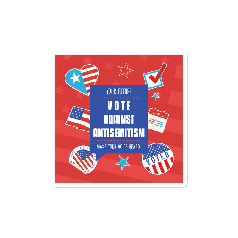 Vote Against Antisemitism | Die-Cut Magnet