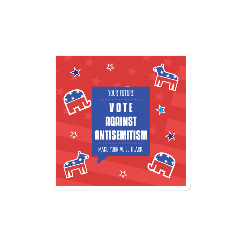 Vote Against Antisemitism | Die-Cut Magnet