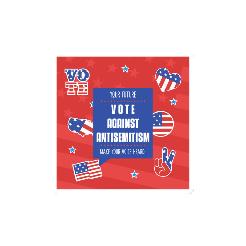 Vote Against Antisemitism | Die-Cut Magnet