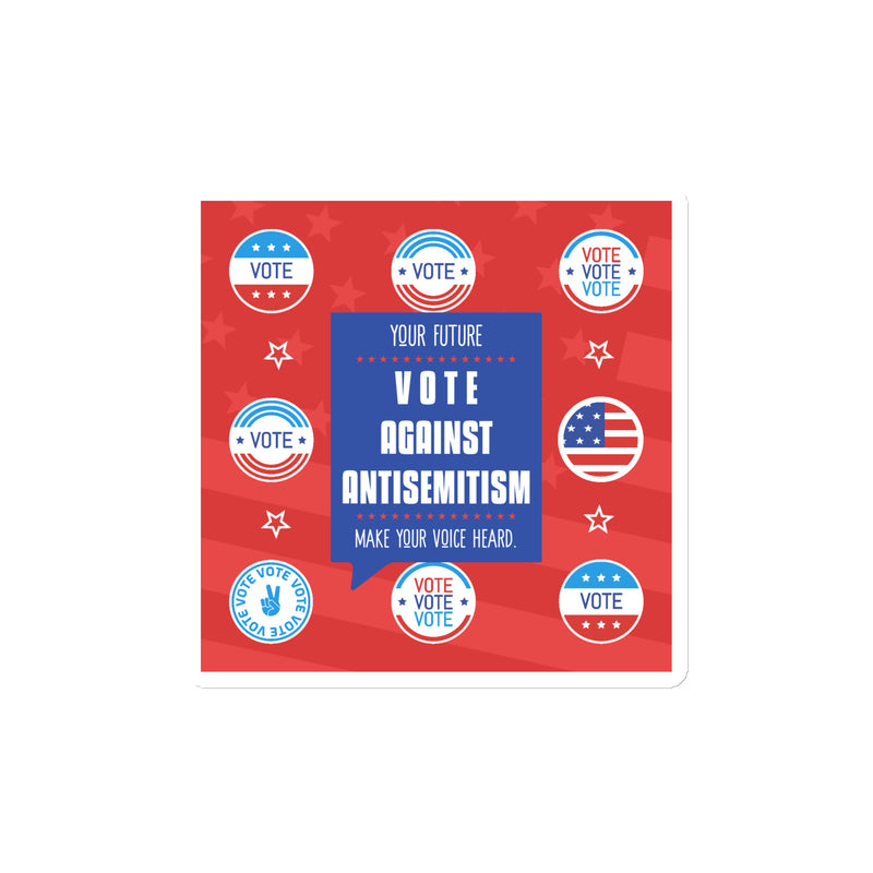 Vote Against Antisemitism | Die-Cut Magnet