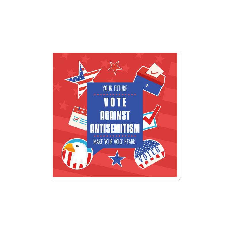 Vote Against Antisemitism | Die-Cut Magnet