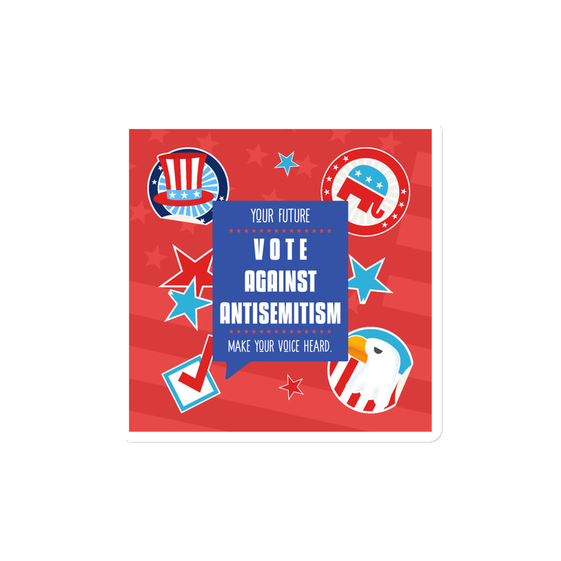 Vote Against Antisemitism | Die-Cut Magnet
