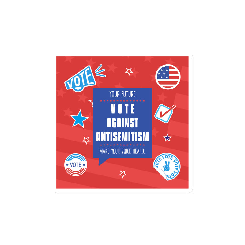 Vote Against Antisemitism | Die-Cut Magnet