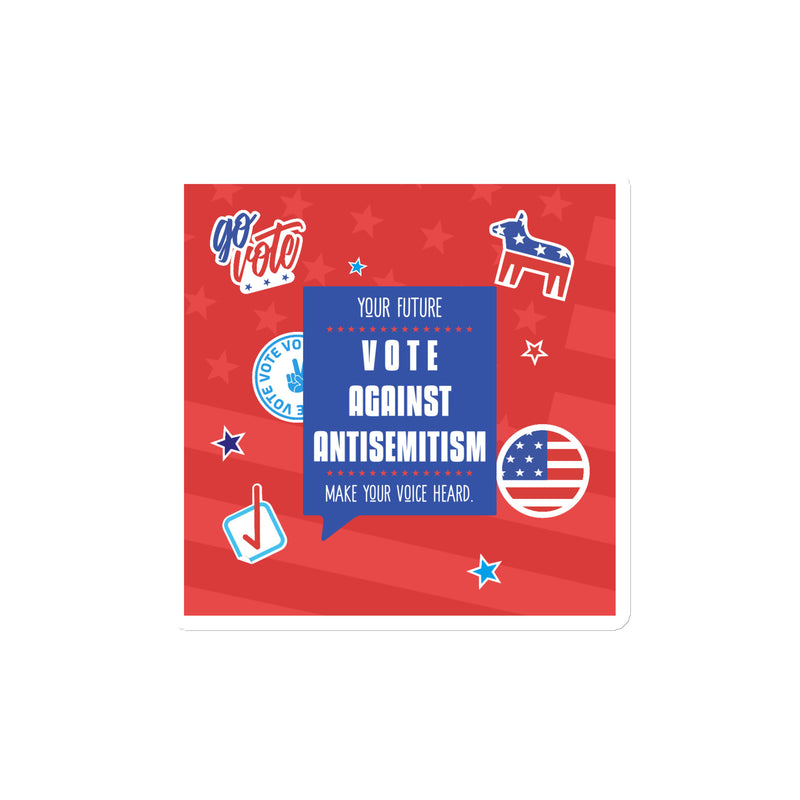 Vote Against Antisemitism | Die-Cut Magnet
