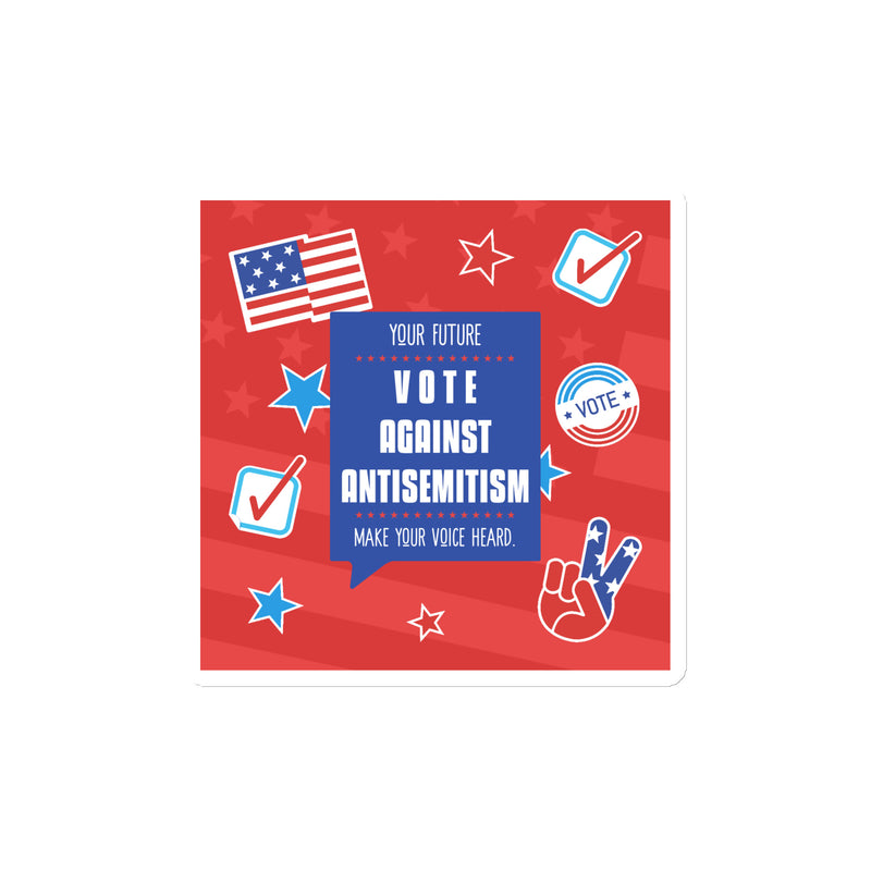 Vote Against Antisemitism | Die-Cut Magnet