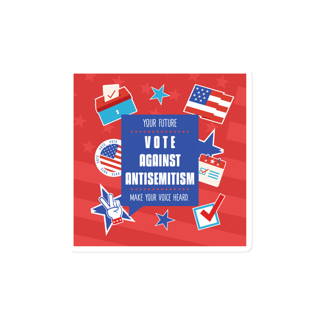 Vote Against Antisemitism | Die-Cut Magnet