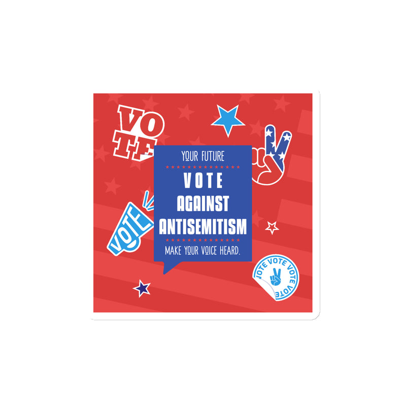 Vote Against Antisemitism | Die-Cut Magnet