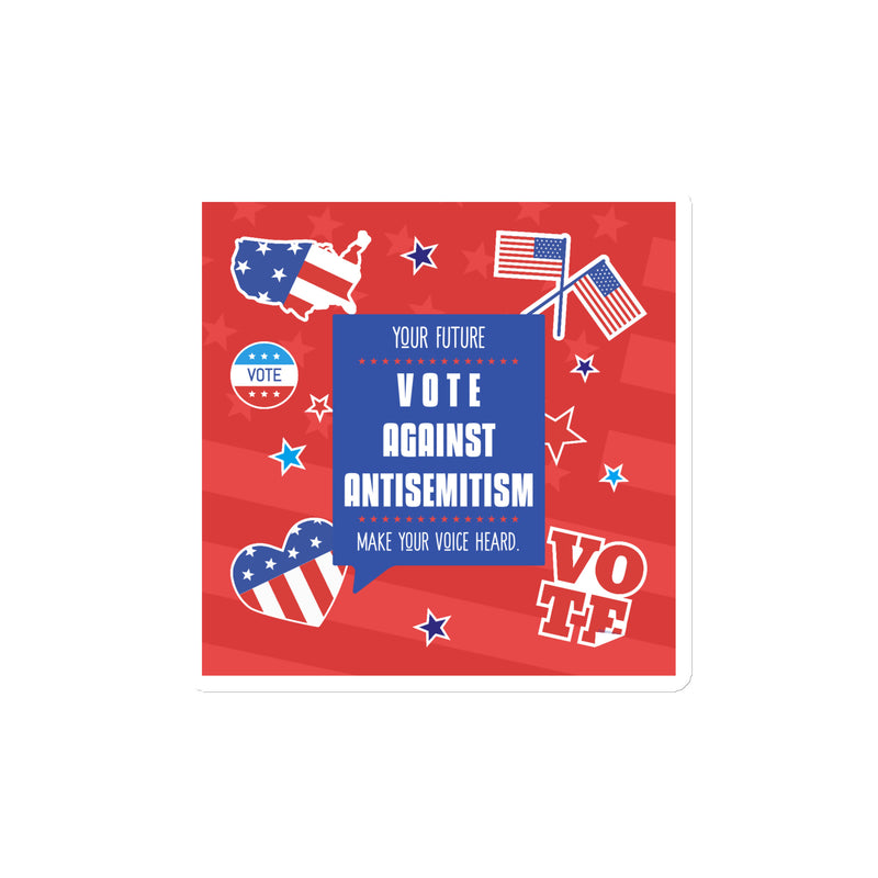 Vote Against Antisemitism | Die-Cut Magnet