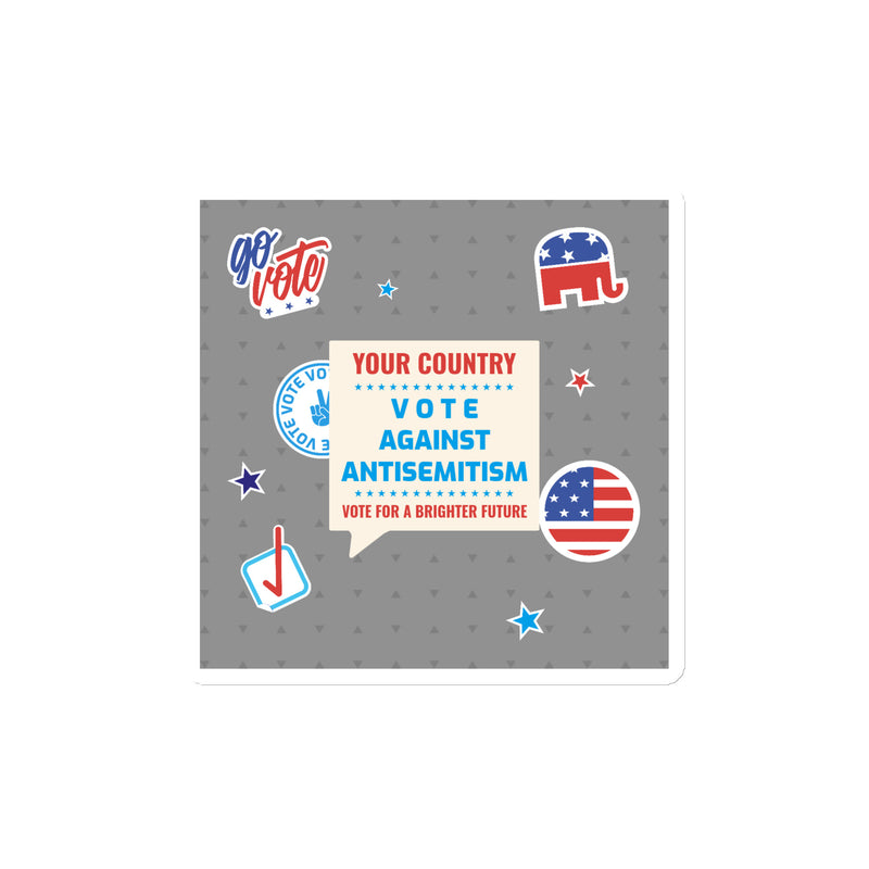 Vote Against Antisemitism | Die-Cut Magnet