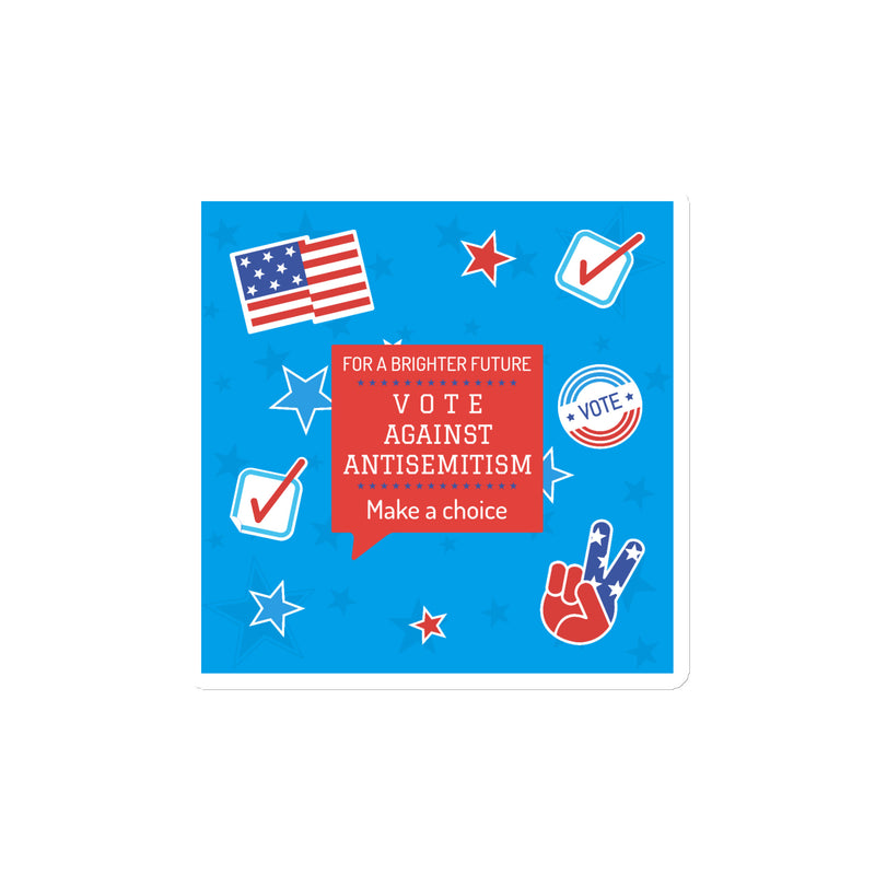 Vote Against Antisemitism | Die-Cut Magnet