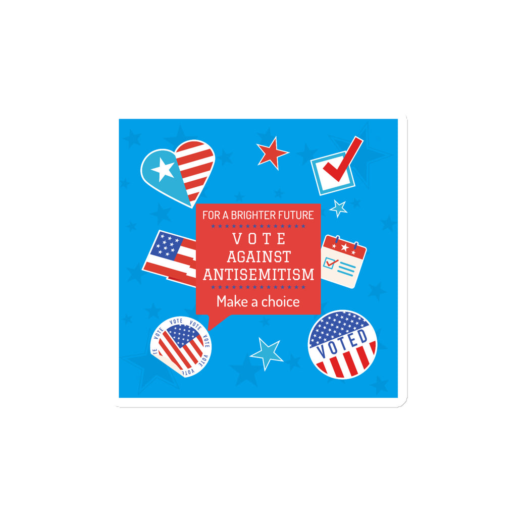 Vote Against Antisemitism | Die-Cut Magnet