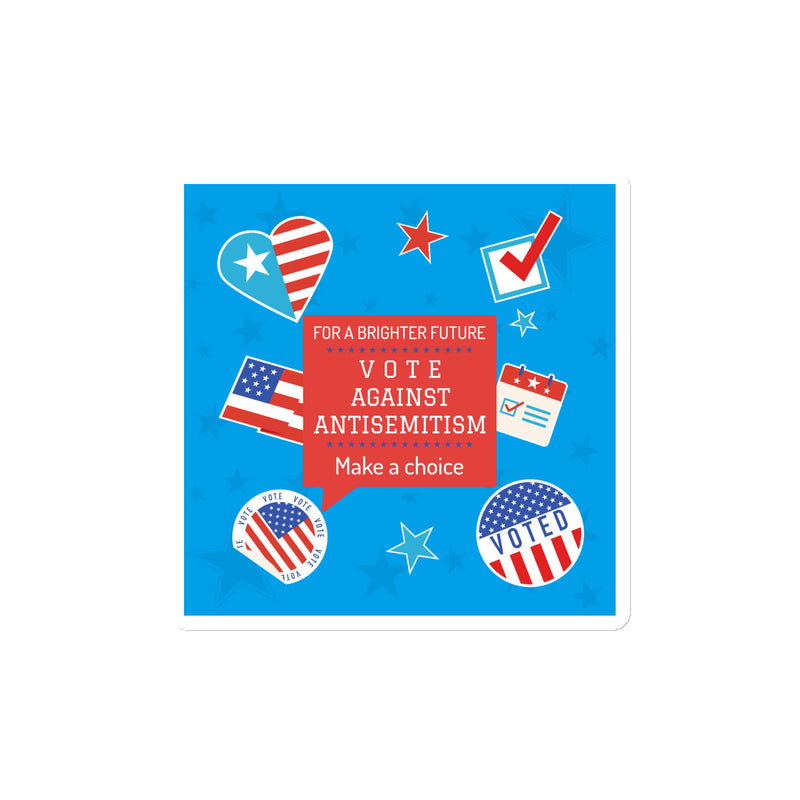 Vote Against Antisemitism | Die-Cut Magnet