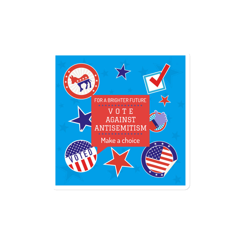 Vote Against Antisemitism | Die-Cut Magnet