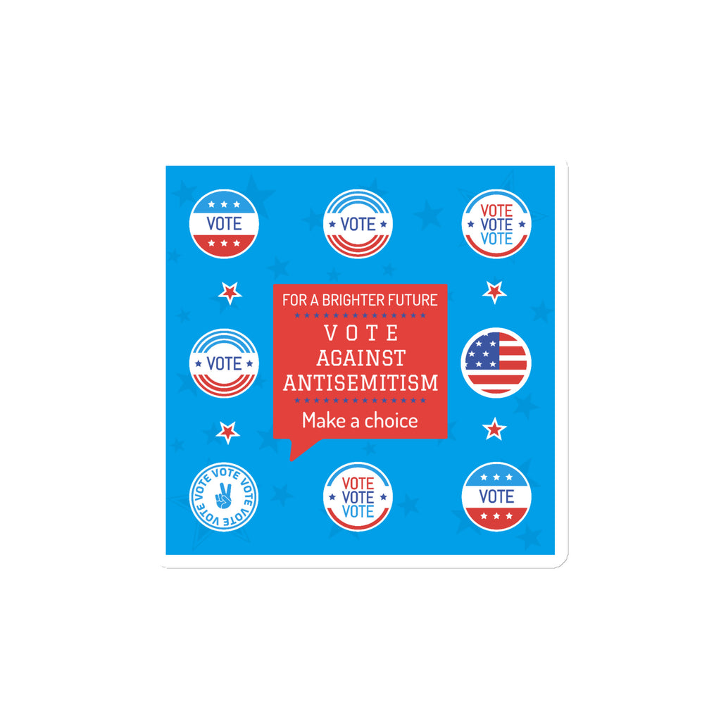 Vote Against Antisemitism | Die-Cut Magnet