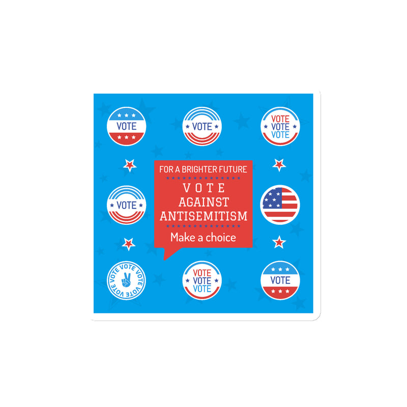 Vote Against Antisemitism | Die-Cut Magnet