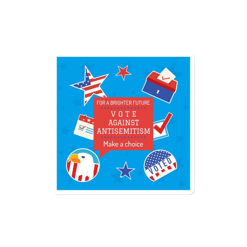 Vote Against Antisemitism | Die-Cut Magnet