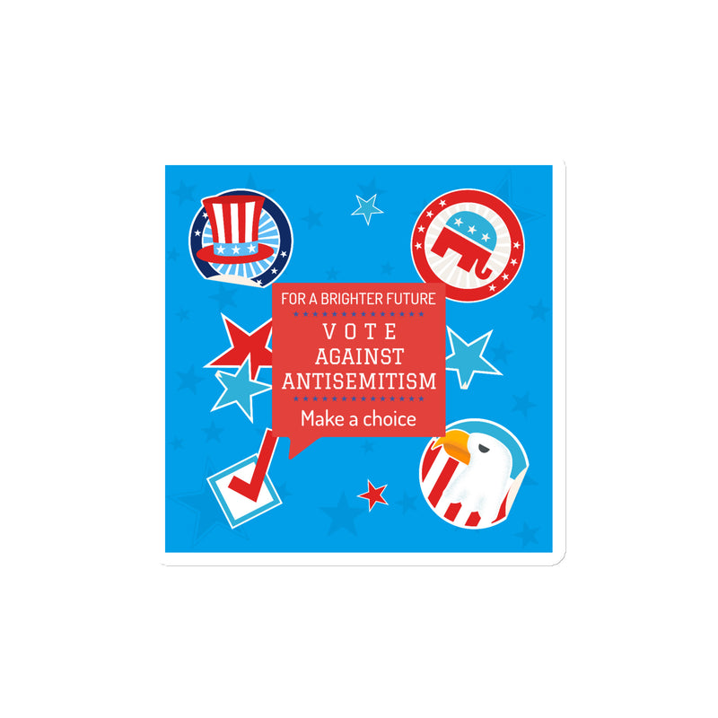 Vote Against Antisemitism | Die-Cut Magnet