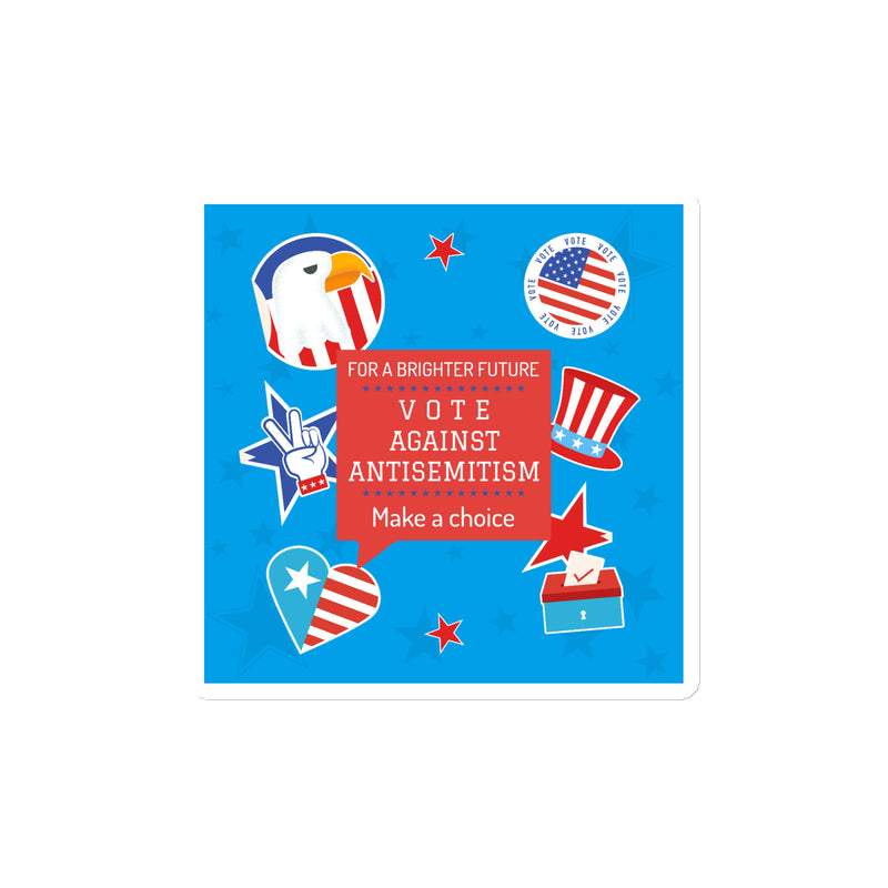 Vote Against Antisemitism | Die-Cut Magnet