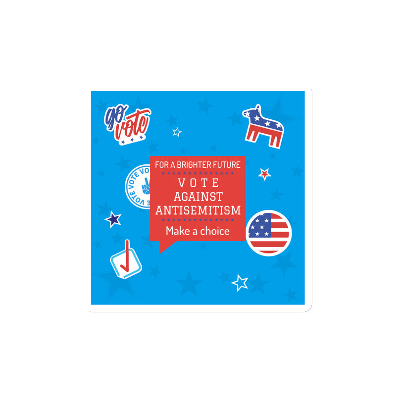 Vote Against Antisemitism | Die-Cut Magnet