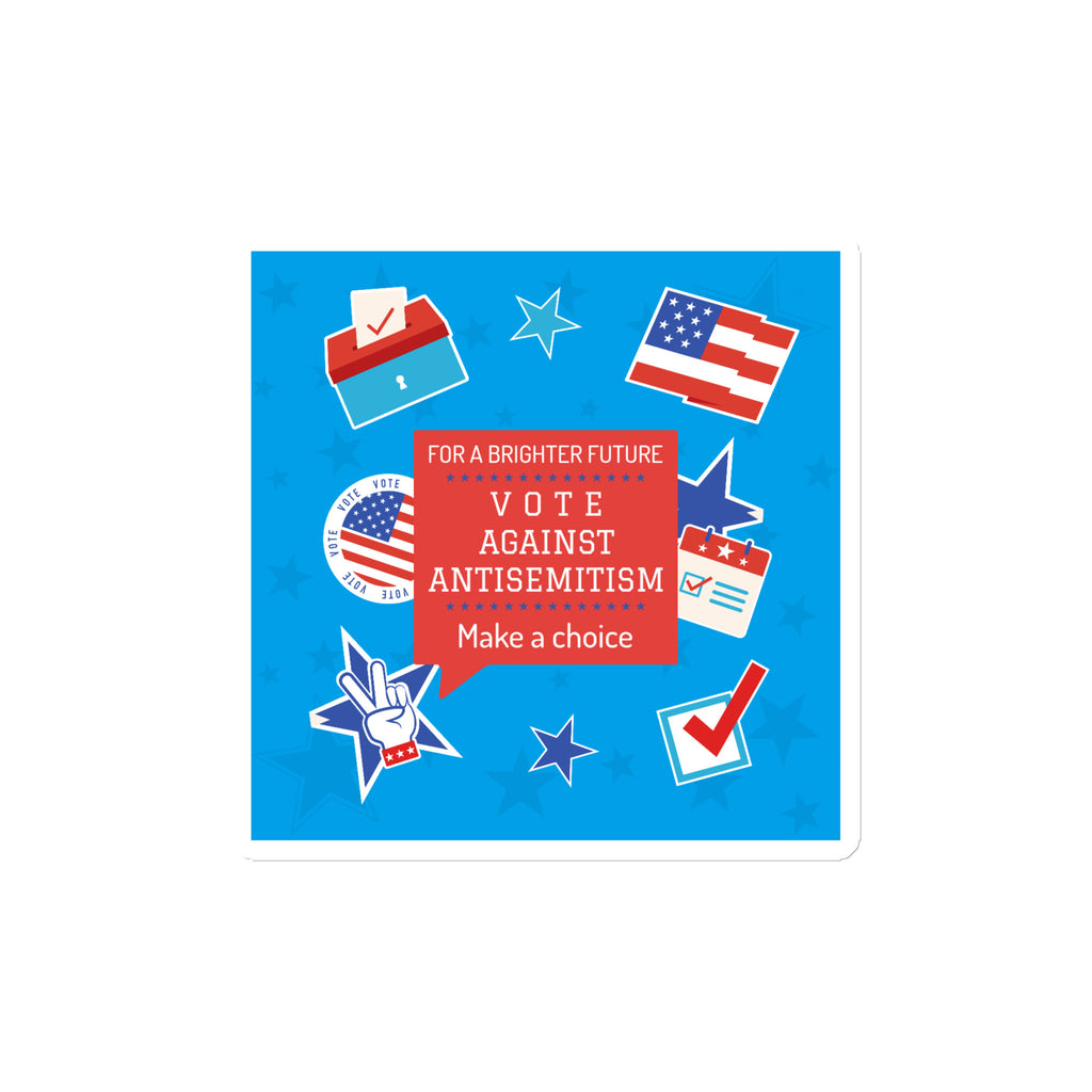 Vote Against Antisemitism | Die-Cut Magnet