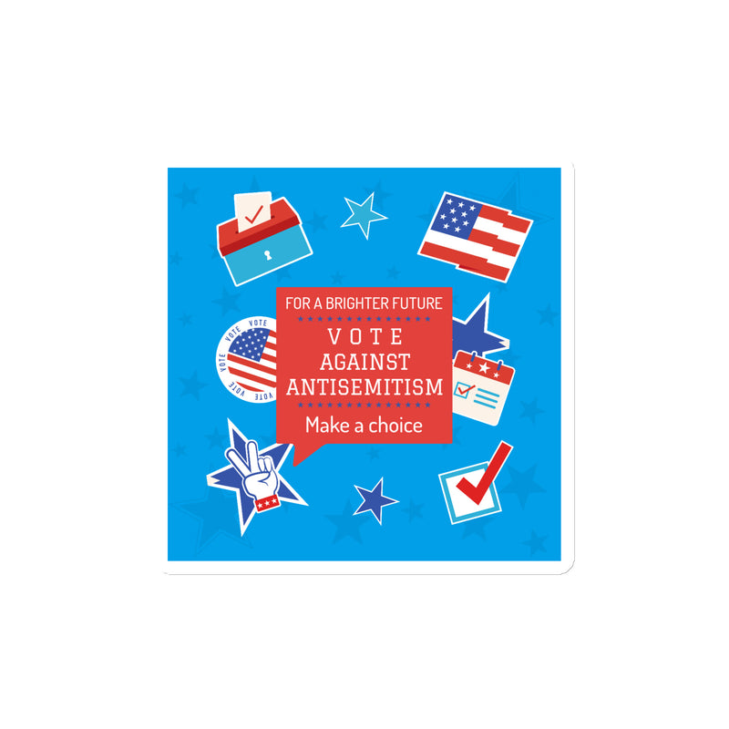 Vote Against Antisemitism | Die-Cut Magnet