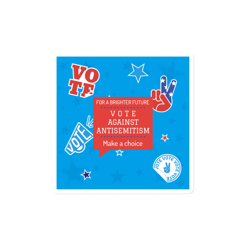 Vote Against Antisemitism | Die-Cut Magnet
