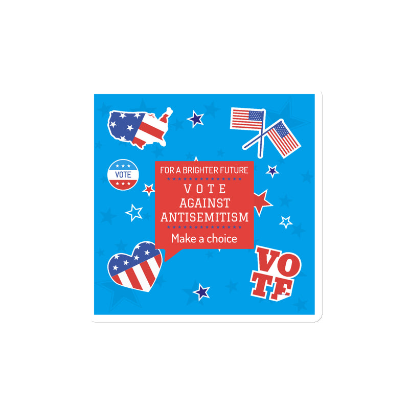 Vote Against Antisemitism | Die-Cut Magnet
