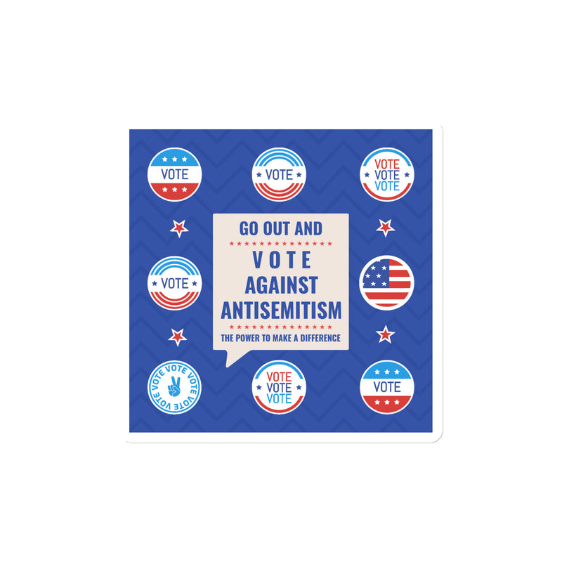 Vote Against Antisemitism | Die-Cut Magnet