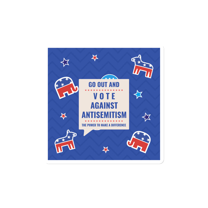 Vote Against Antisemitism | Die-Cut Magnet