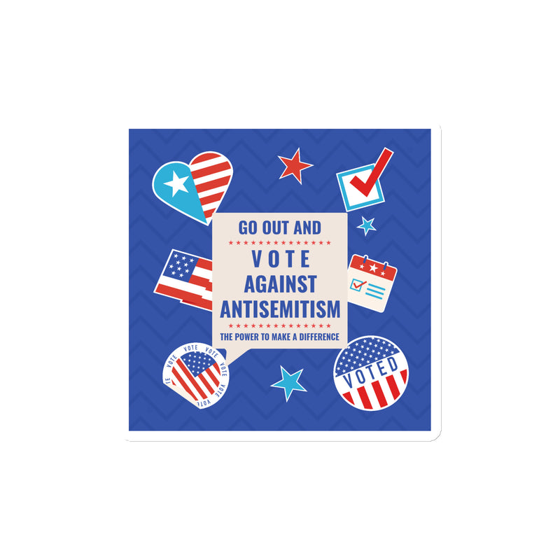 Vote Against Antisemitism | Die-Cut Magnet