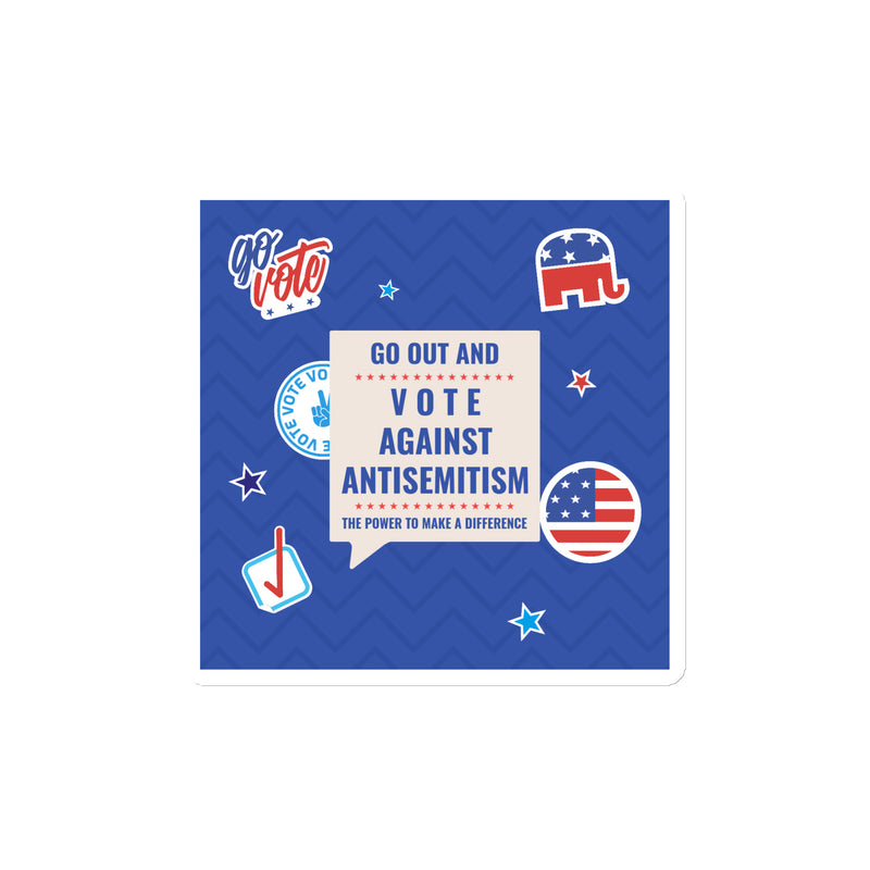Vote Against Antisemitism | Die-Cut Magnet