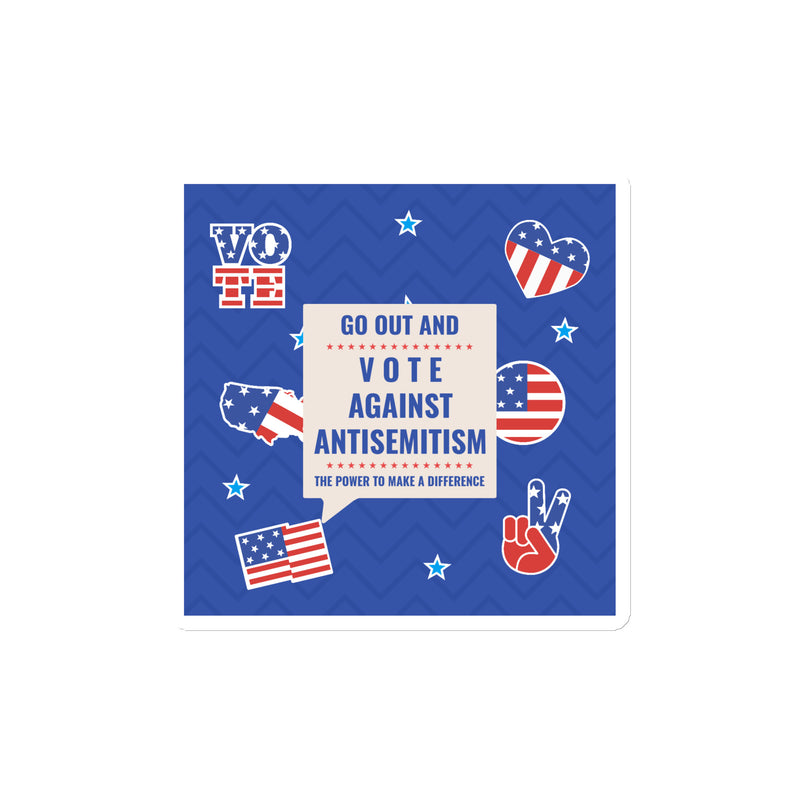 Vote Against Antisemitism | Die-Cut Magnet