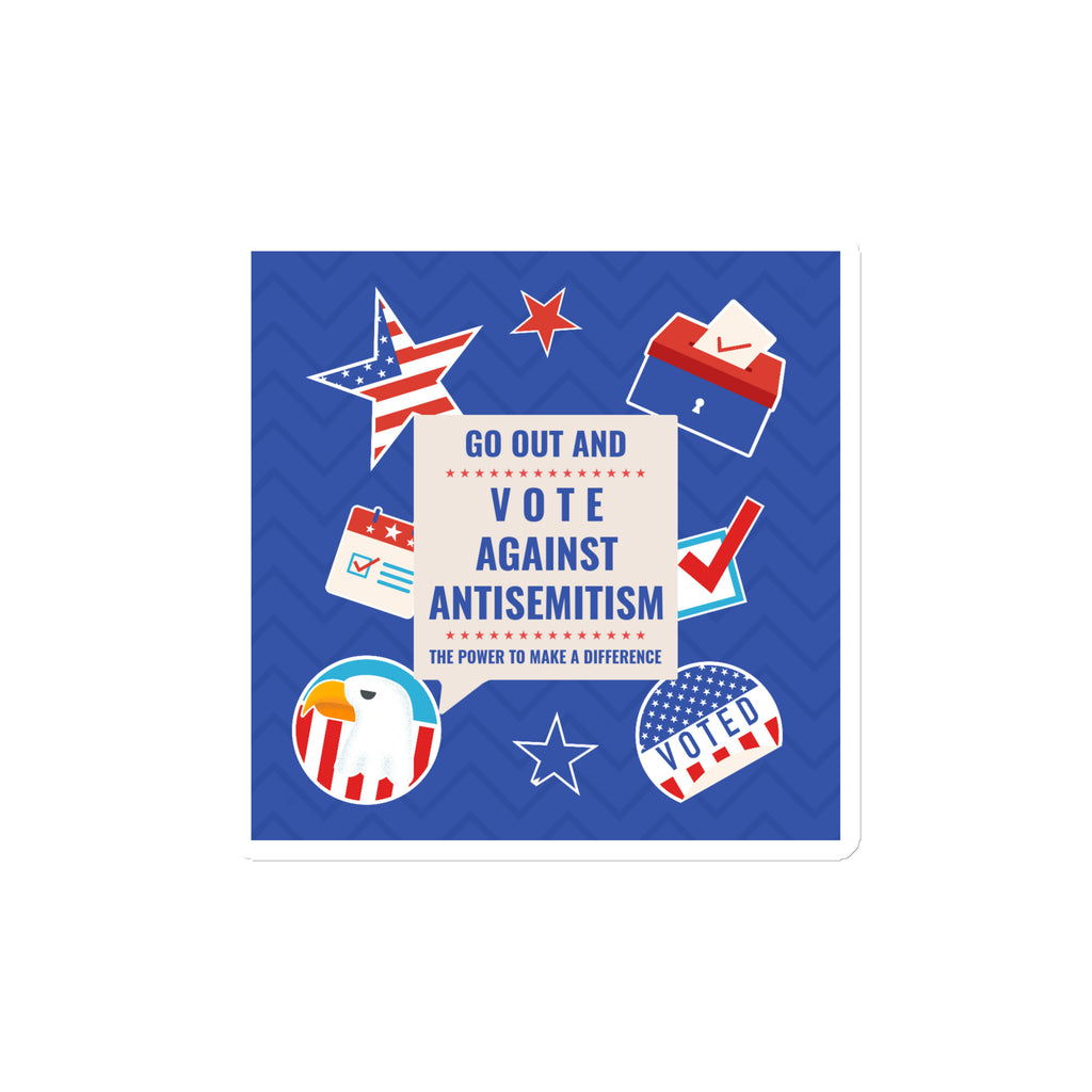 Vote Against Antisemitism | Die-Cut Magnet