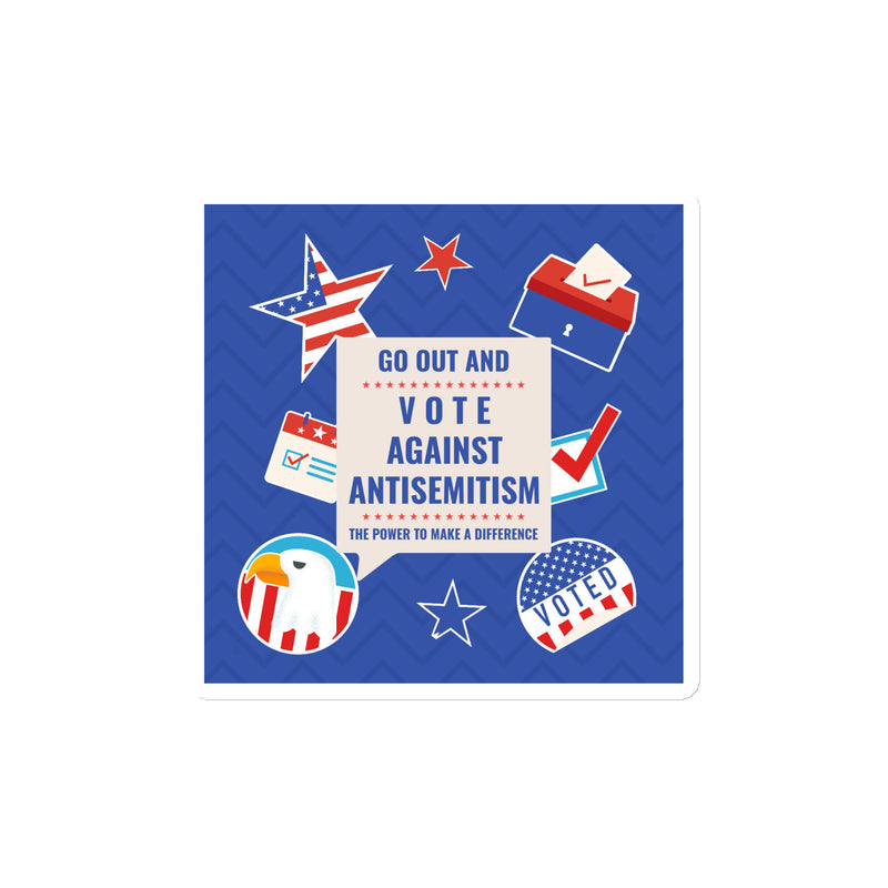 Vote Against Antisemitism | Die-Cut Magnet