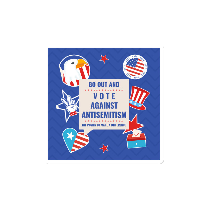 Vote Against Antisemitism | Die-Cut Magnet