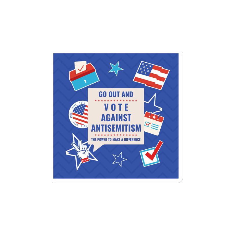 Vote Against Antisemitism | Die-Cut Magnet