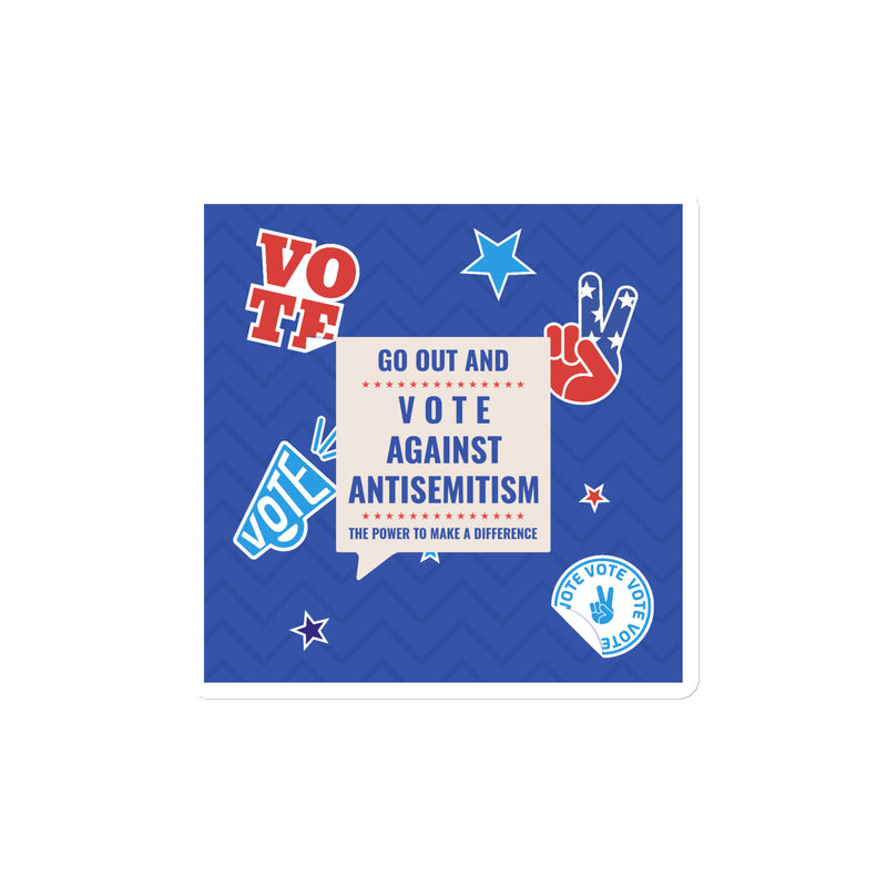 Vote Against Antisemitism | Die-Cut Magnet