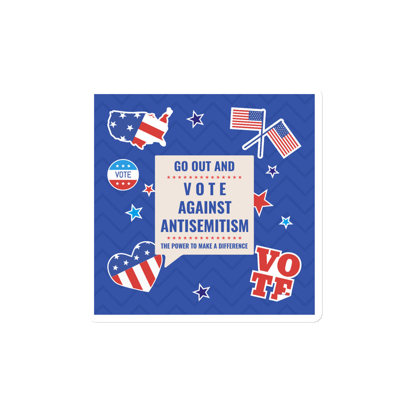 Vote Against Antisemitism | Die-Cut Magnet