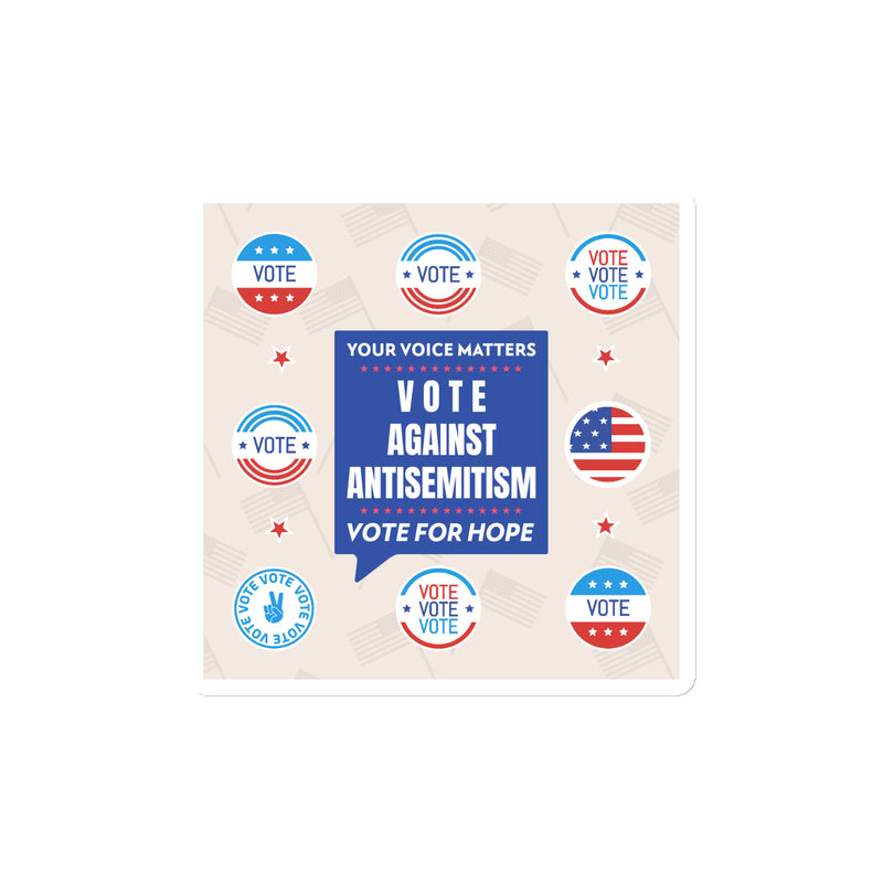 Vote Against Antisemitism | Die-Cut Magnet