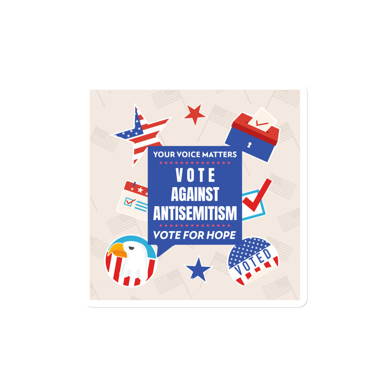 Vote Against Antisemitism | Die-Cut Magnet