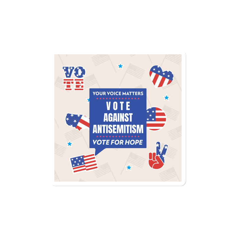 Vote Against Antisemitism | Die-Cut Magnet