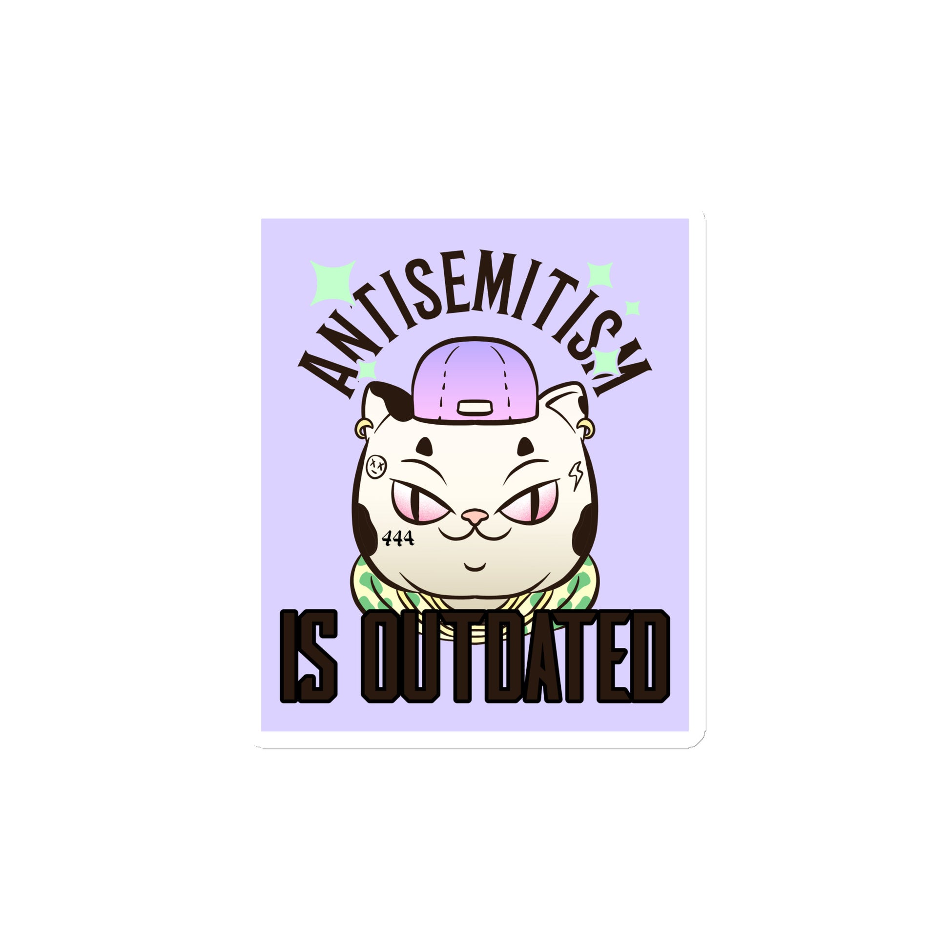 Cool Cat | Antisemitism Is Outdated | Die-Cut Magnet