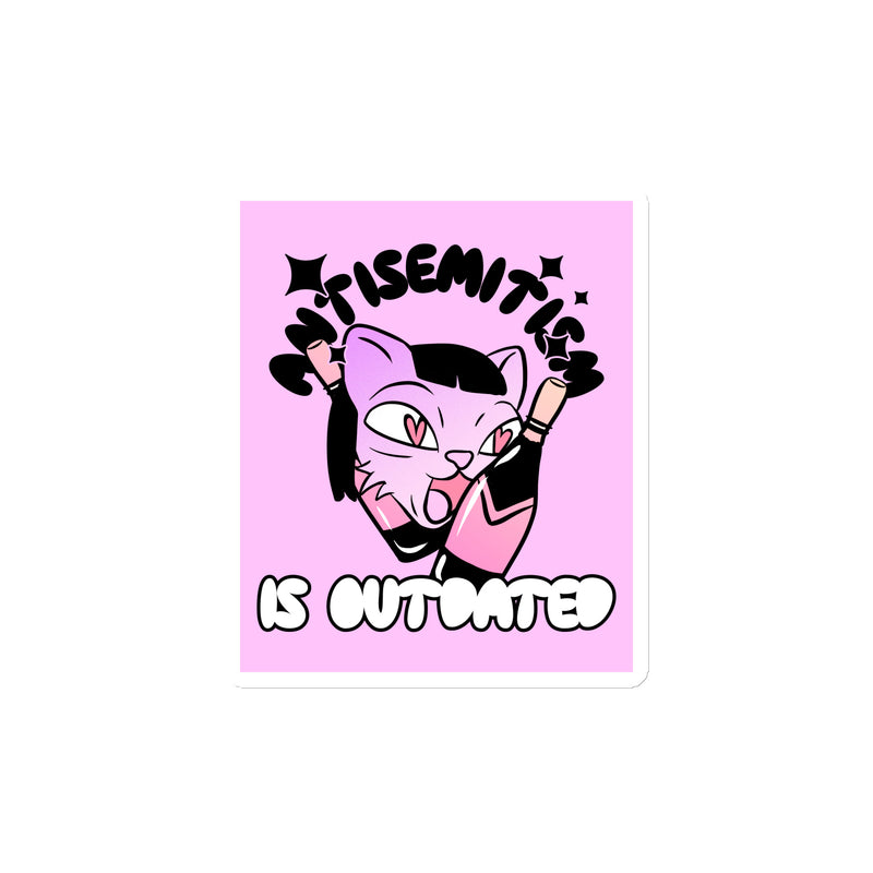 Cool Cat | Antisemitism Is Outdated | Die-Cut Magnet