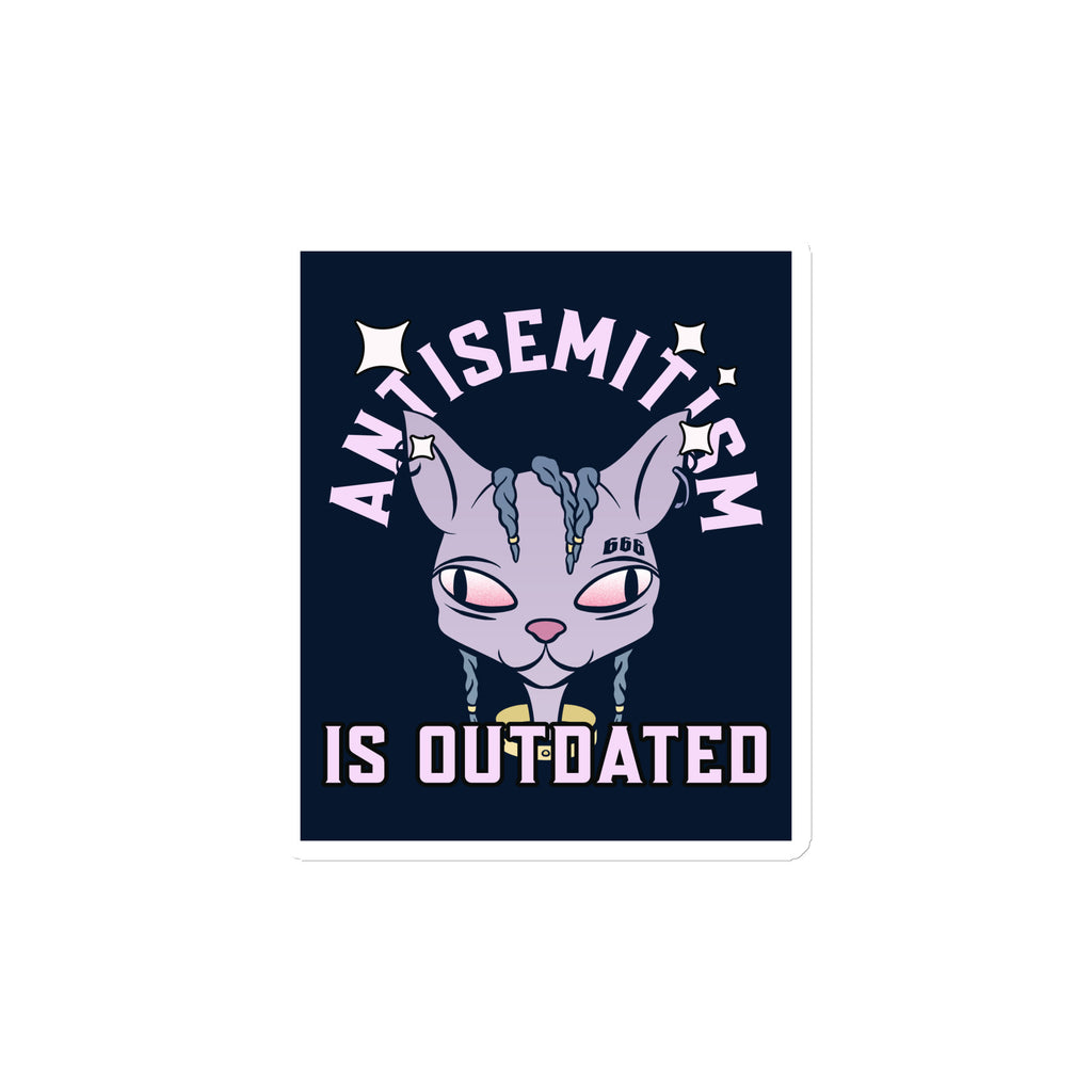 Cool Cat | Antisemitism Is Outdated | Die-Cut Magnet