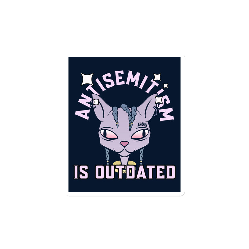 Cool Cat | Antisemitism Is Outdated | Die-Cut Magnet