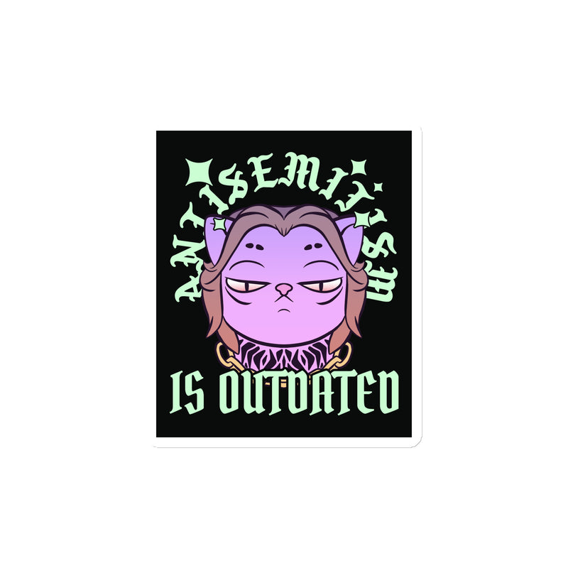Cool Cat | Antisemitism Is Outdated | Die-Cut Magnet