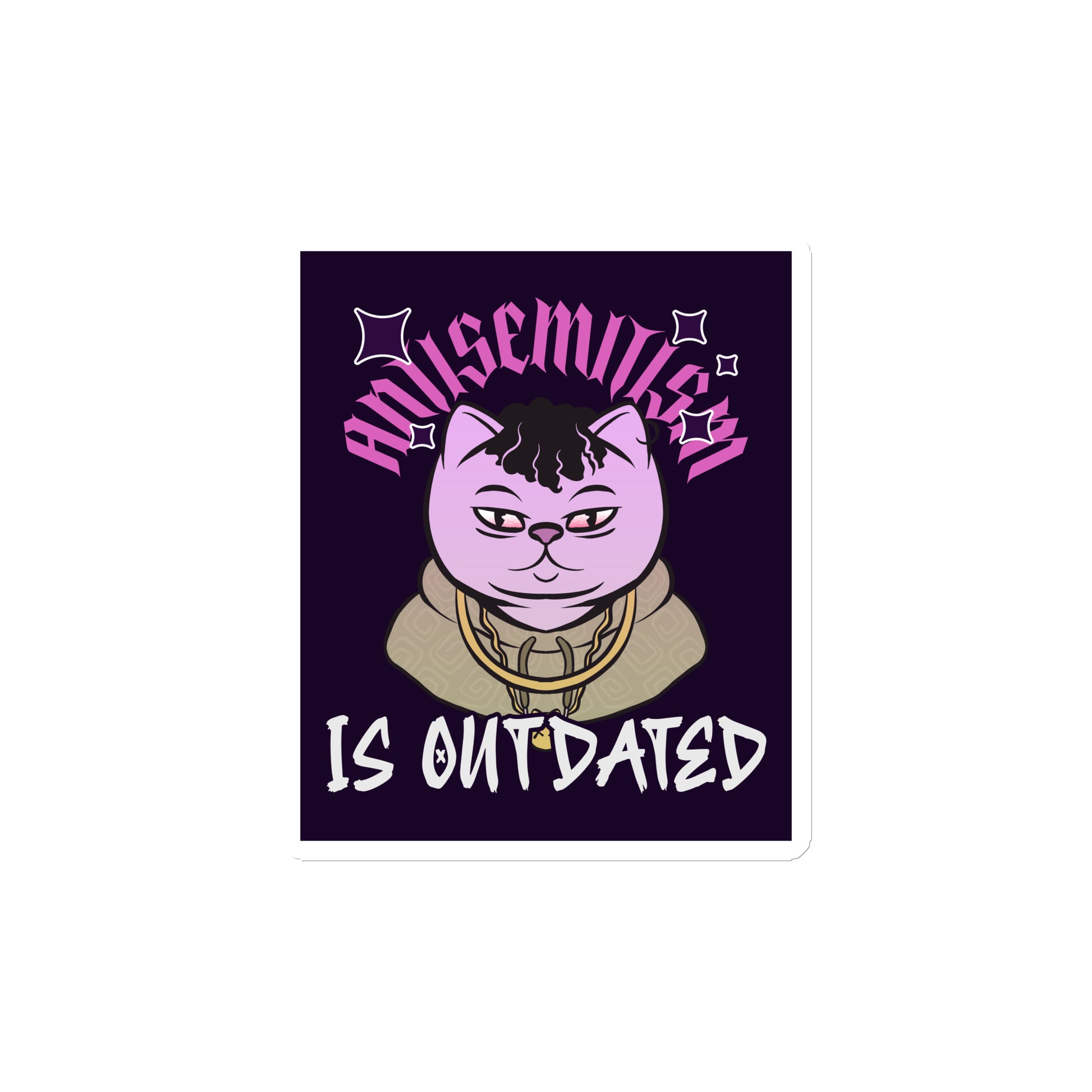 Cool Cat | Antisemitism Is Outdated | Die-Cut Magnet