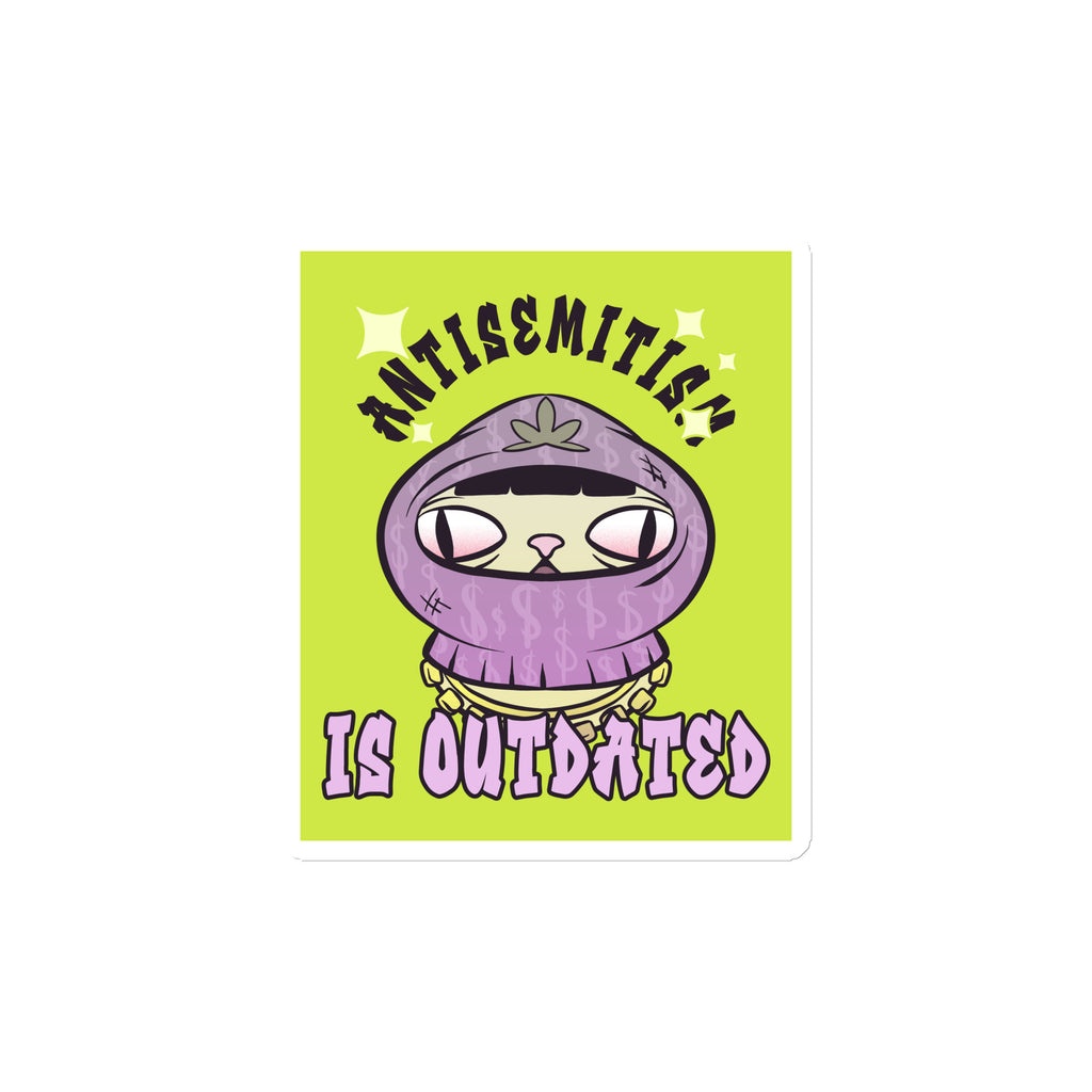 Cool Cat | Antisemitism Is Outdated | Die-Cut Magnet