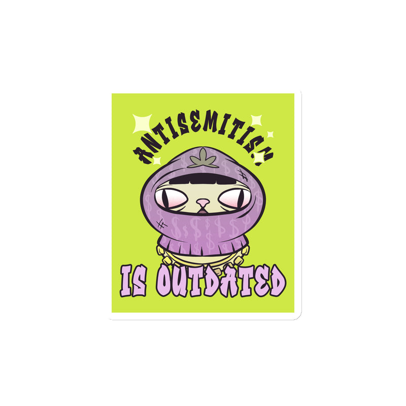 Cool Cat | Antisemitism Is Outdated | Die-Cut Magnet